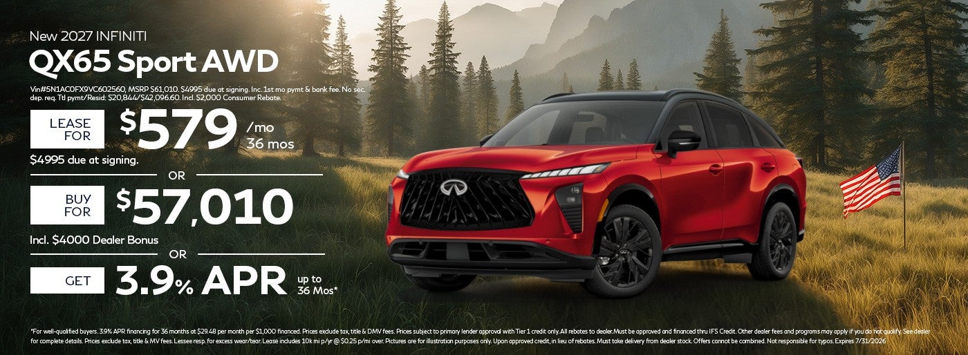 QX65 Sport Banner