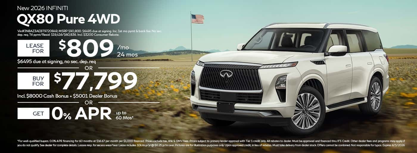 New 2026 QX80 Pure 4WD