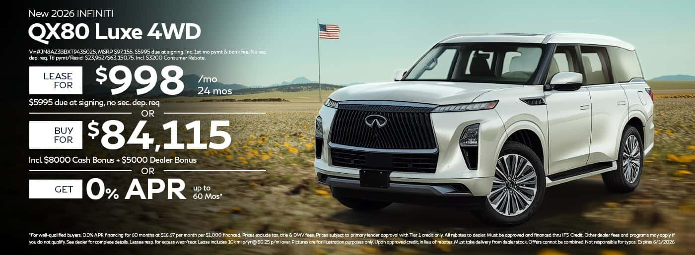 New QX80 Luxe 4WD